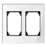 Рамка 2 поста Schneider Electric MERTEN M-ELEGANCE, бриллиантовый белый