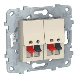 Schneider Electric Unica New NU548944 аудио-розетка, бежевый